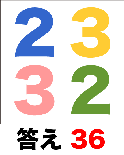 脳トレ掛算の答え