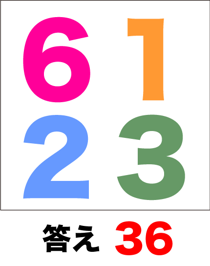 脳トレ掛算の答え