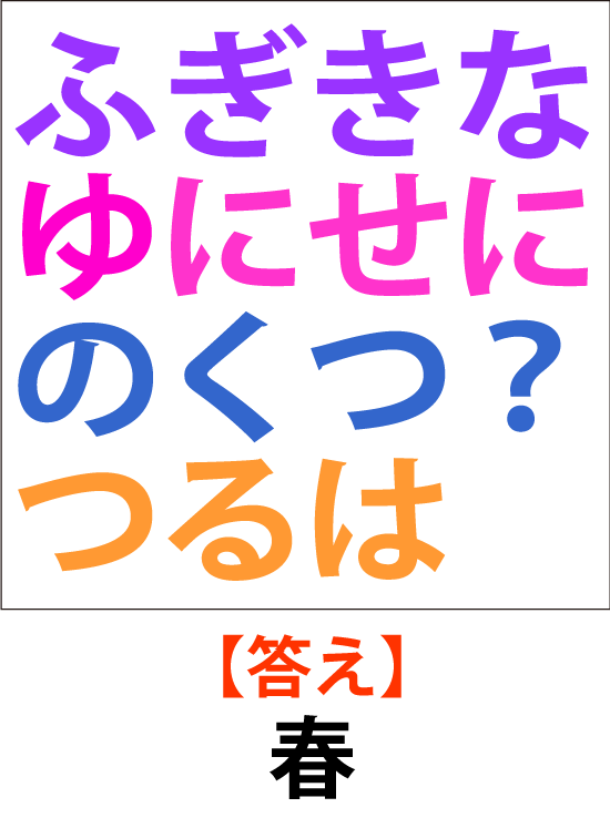 脳トレ問題答え