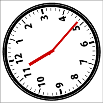 時計のイラストで脳トレ初級問集