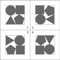 違い探し図形で脳トレ中級問題集