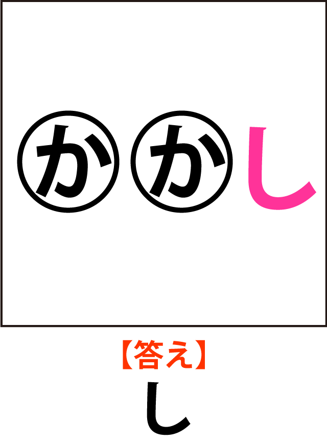 脳トレ問題答え