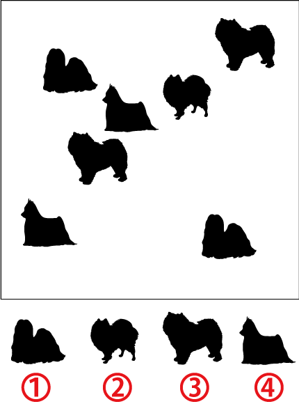 同じ犬のイラスト